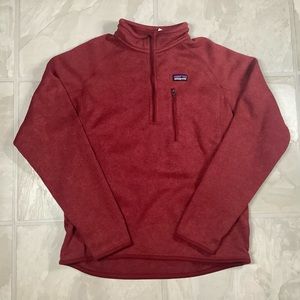 Patagonia Sweater Half Zip Red Jacket Men's Medium